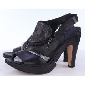LD Tuttle Women's Open Toe Strap Ankle Heels Sandals Sz EU 41 US 10.5-11 Leather
